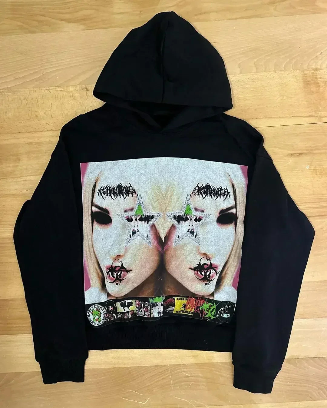 Harajuku Hoodies Women Goth Streetwear Tops Gothic Grunge Couples Sweatshirt Drolandmiller Oversized Hoodie Y2k Clothes