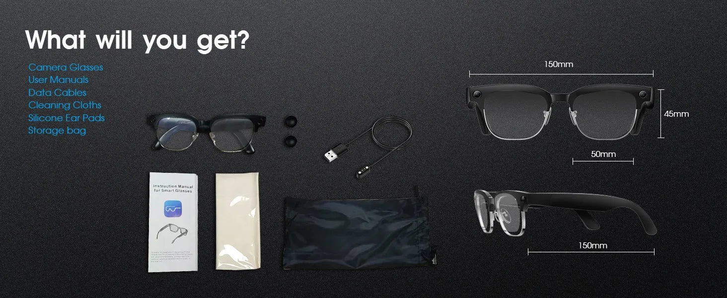 4K Smart AI Glasses 8MP Camera Recording Videos Photo Recognition Answer Translation BT Call Photochromic Sunglasses Waterproof