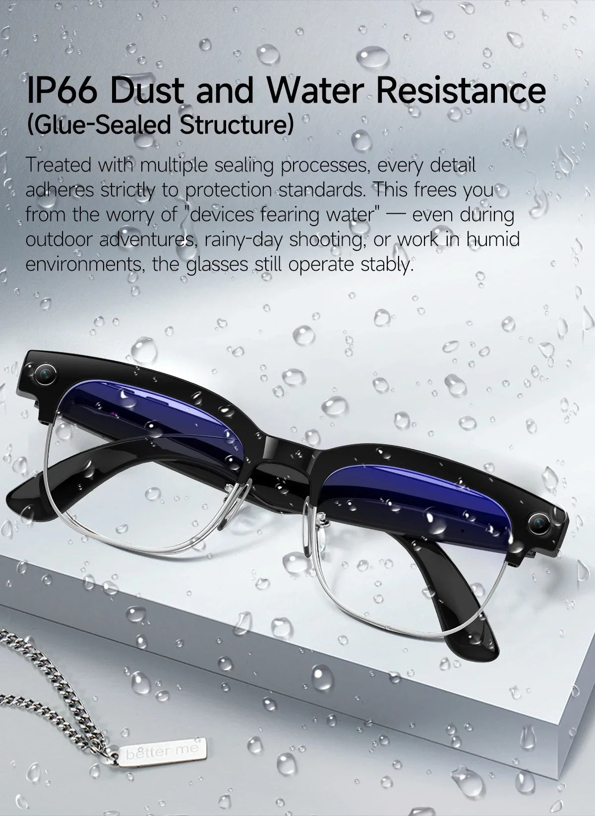2026New AI Smart Glasses 120+Language Translation 800W Pixel Camera Video Music Player Call Business 8K Color Change Glasses Men