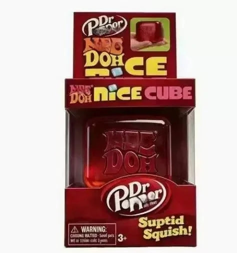 Nee Doh Cube Squeeze Toy, Soft Squeeze Stress Relief Fidget Toy, Sensory Decompression Toy for Kids & Adults Anxiety Relief