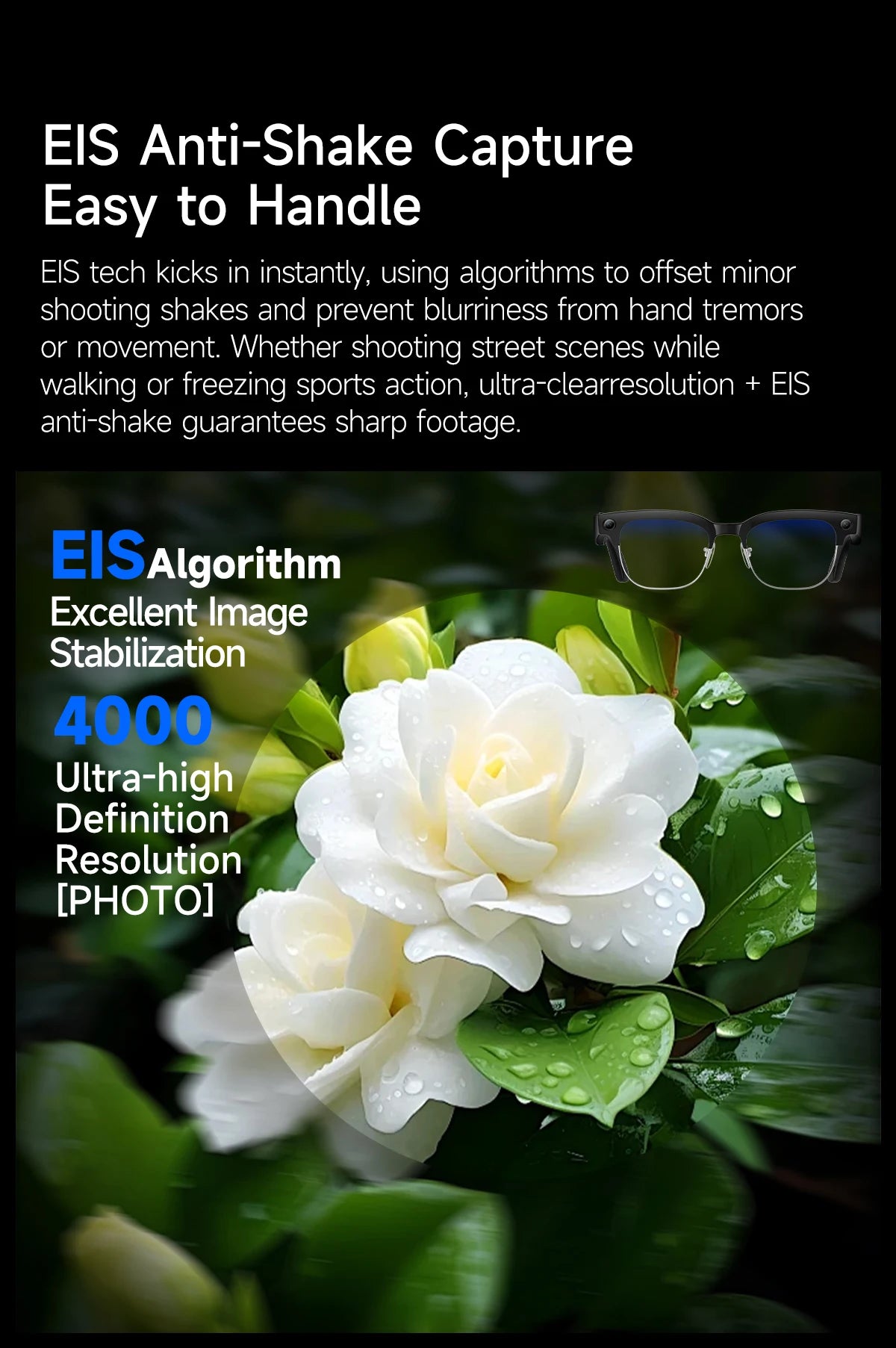 AI Smart Glasses AI Smart Translation AI Smart Question and Answer Interaction 800W HD Camera 290mAh Battery AI Smart Glasses