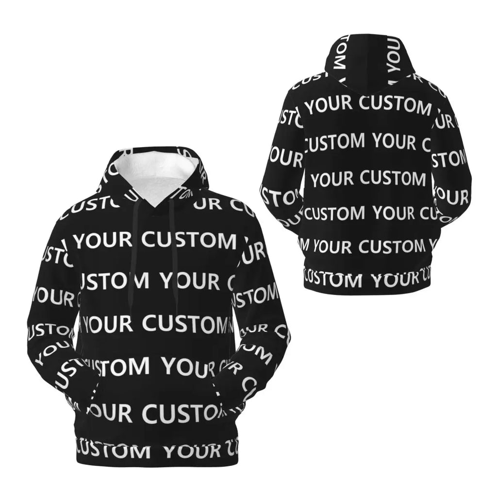Custom DIY Your Image Loose Hoodies Unisex Add Design Street Wear Pullover Hoodie Winter Funny Graphic Hooded Shirt Plus Size
