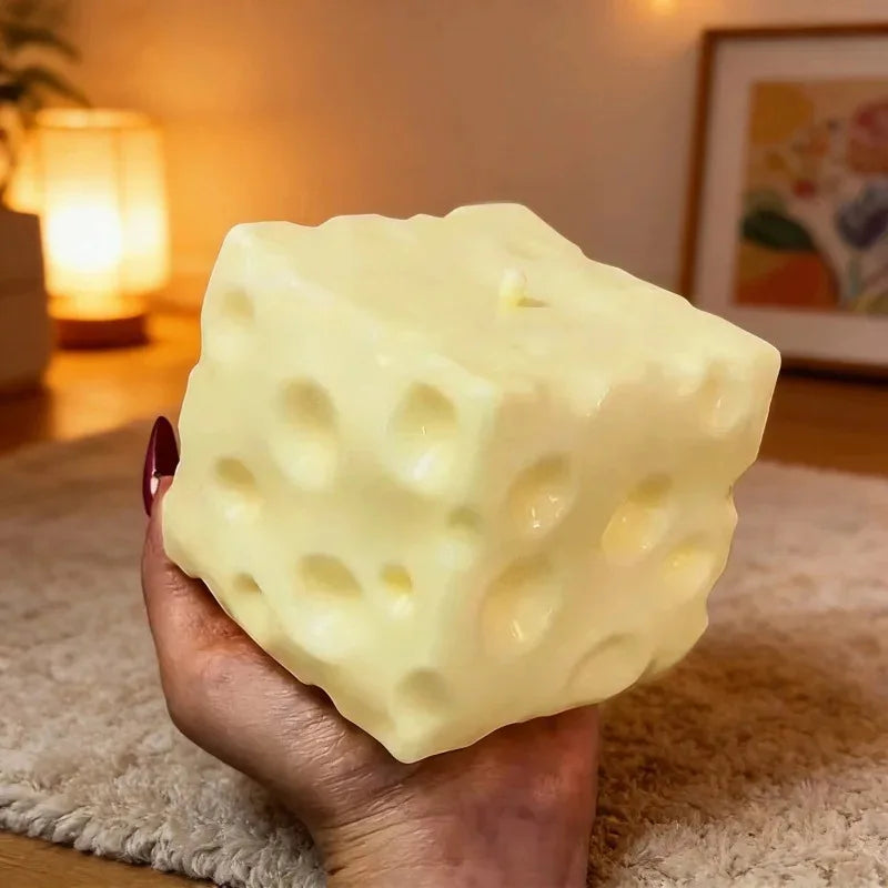 2026 Needoh Squishy Square Cheese Squeeze Toys Slow Rebound Stress Relief Sensory Toy Soft Butter Cheese Party Toy New