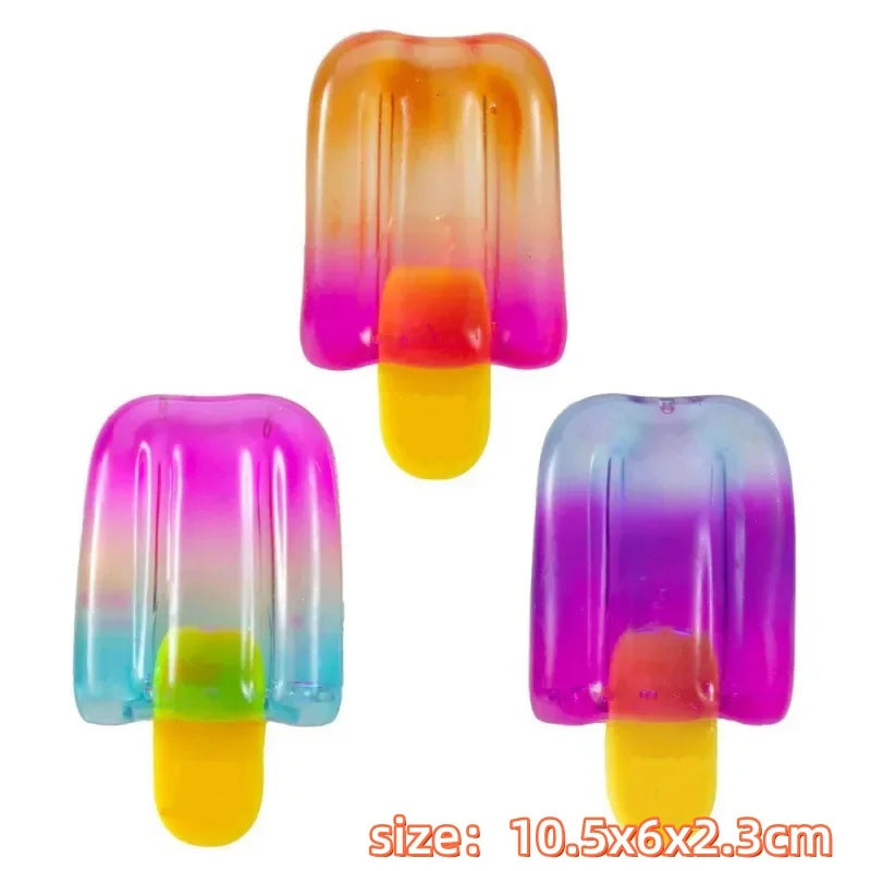 Nee doh Nice Cream Cone Colorful Ice Cream Shaped Sensory Stress Reliever Fidget Tool for Anxiety & Focus for Adults & Kids