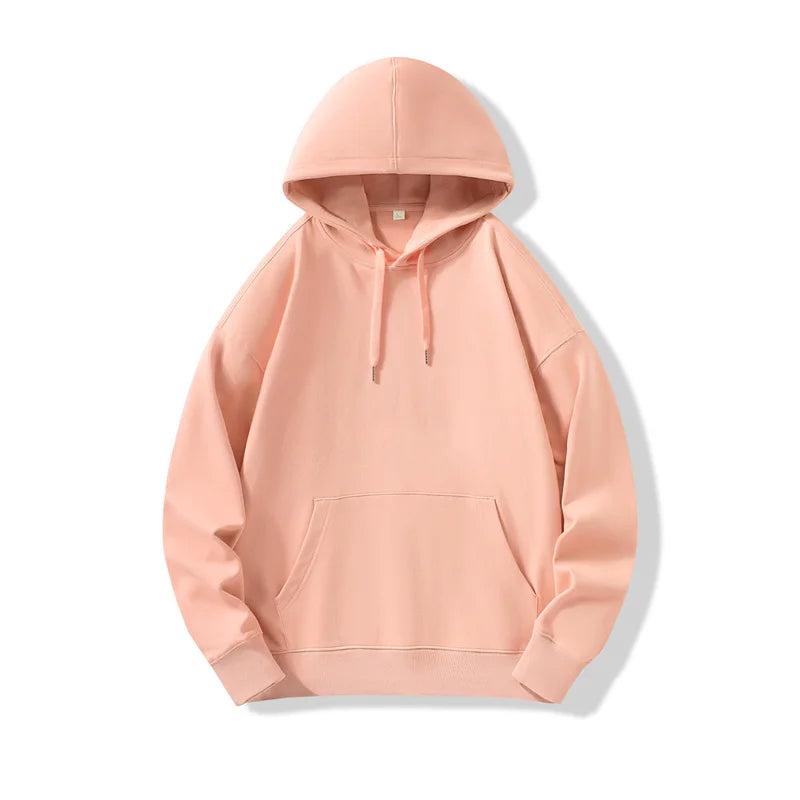 330GSM 100% Cotton Hoodies Men Women DIY Customize Logo Your OWN Design Logo/Picture/Text Customzation Unisex Hooded Sweatshirt
