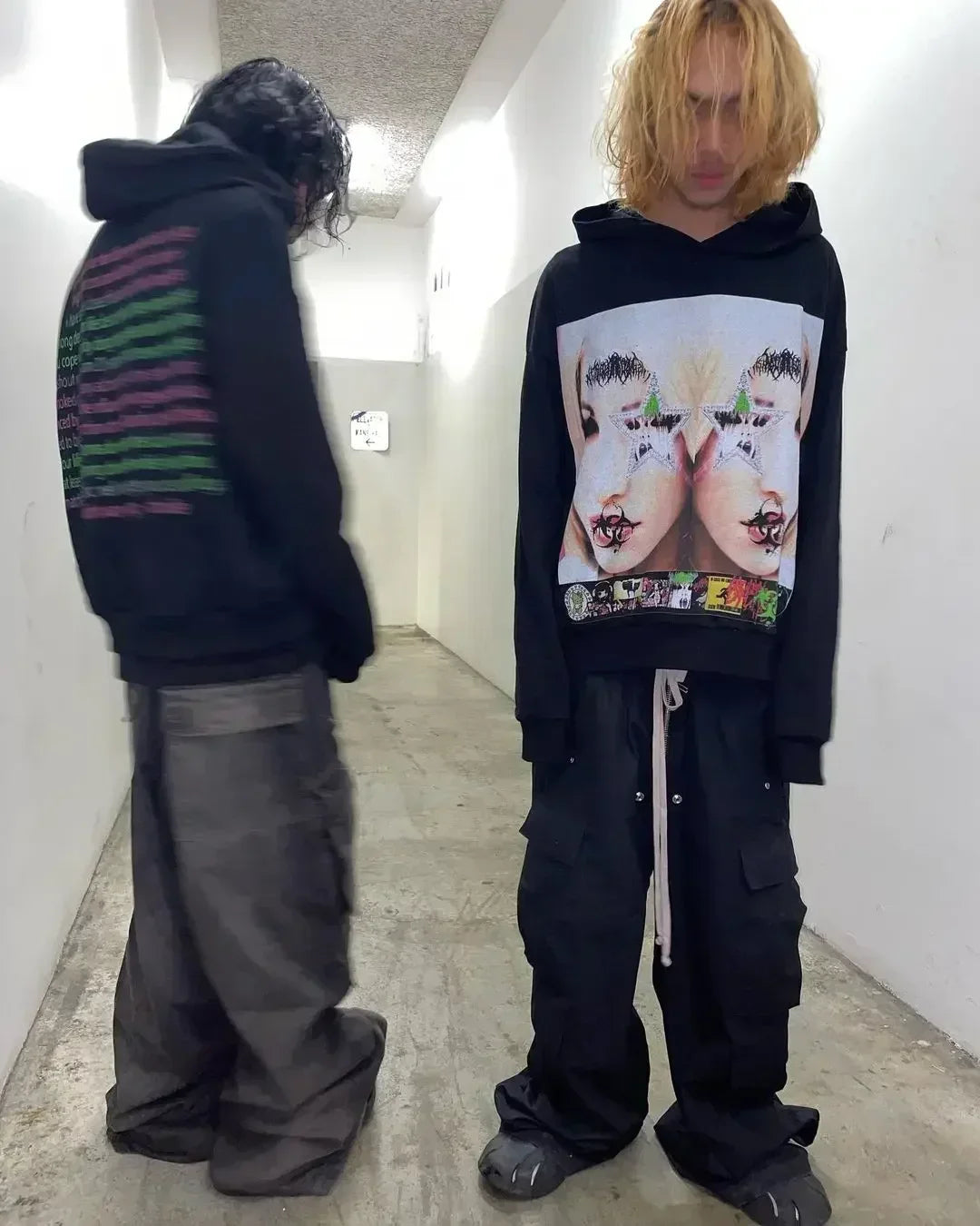 Harajuku Hoodies Women Goth Streetwear Tops Gothic Grunge Couples Sweatshirt Drolandmiller Oversized Hoodie Y2k Clothes