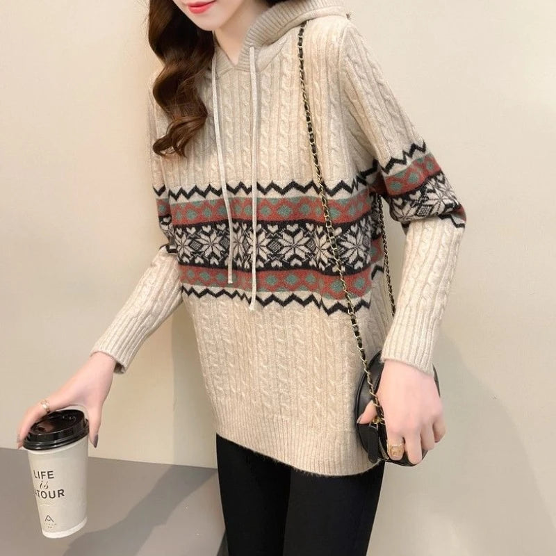 Hoodies Sweatshirt For Women Baggy Sweater Long Sleeve Korean Fashion High Quality Coat Emo Loose Ethnic Style Woman Hooded Tops