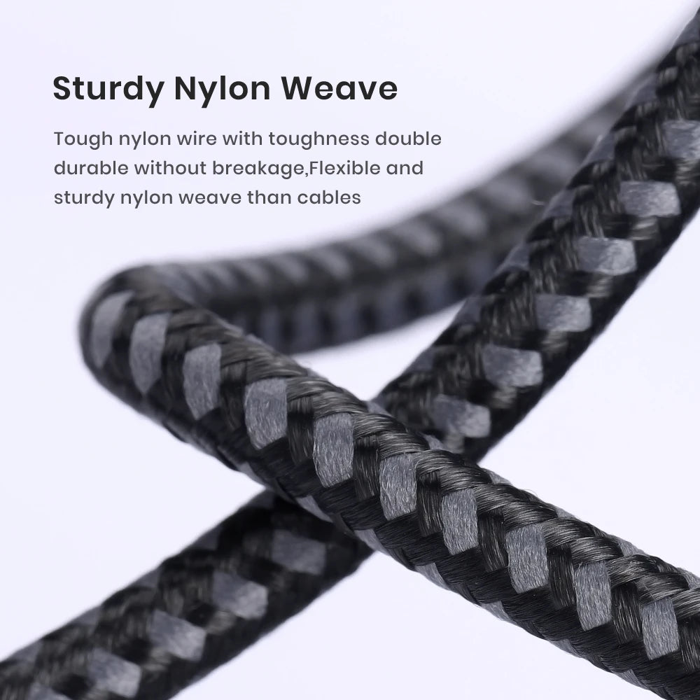 [3-Pack] USB C Charger Cable,TOPK 6.6ft 3A Fast USB C Cable Nylon Braided Data Sync USB A to Type C Charger Cable for Samsung