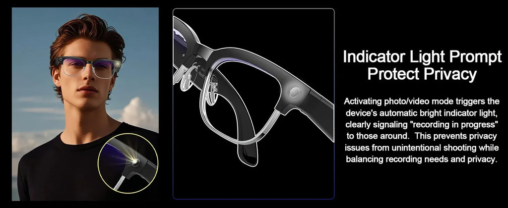 4K Smart AI Glasses 8MP Camera Recording Videos Photo Recognition Answer Translation BT Call Photochromic Sunglasses Waterproof