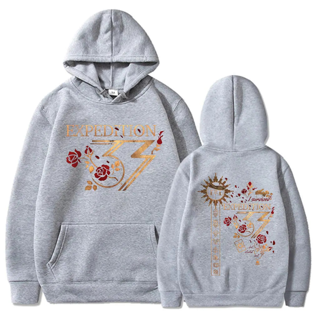 Esquie Game Clair Obscur Expedition 33 Hoodies Men's Clothing Casual Long Sleeves Hooded Sweatshirts Oversized Hoodie Streetwear