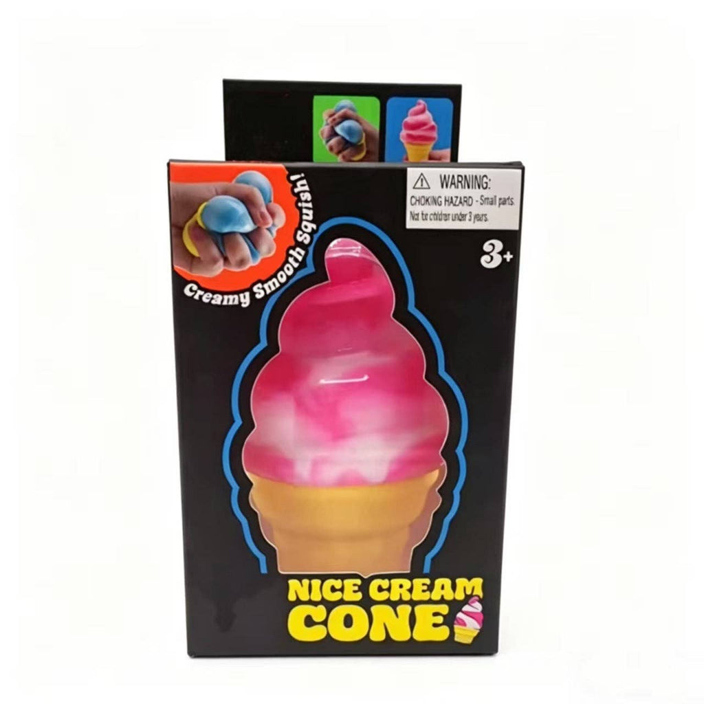 Heart Shake - Ice Cream Cone TPR Sensory Squeeze Toy